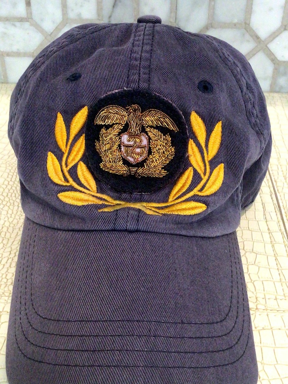 Very Rare Very Cool Vintage 1980's Highly Embroidered RL Ball Cap.